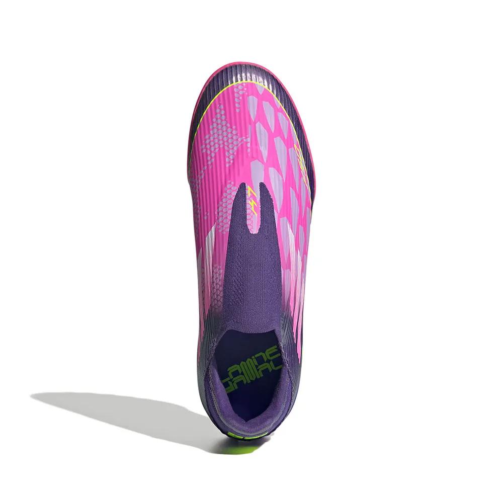Adidas f50 league lamine yamal soccer shoes Purple/White