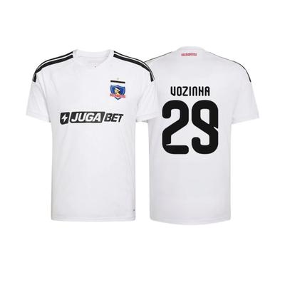 2026 Colo-Colo Vozinha #29 Kurzarm Netz Herren Damen Fußballtrikot, Y2K Sportfan Streetwear Locker Sport T-Shirt Schnelltrocknendes Hemd