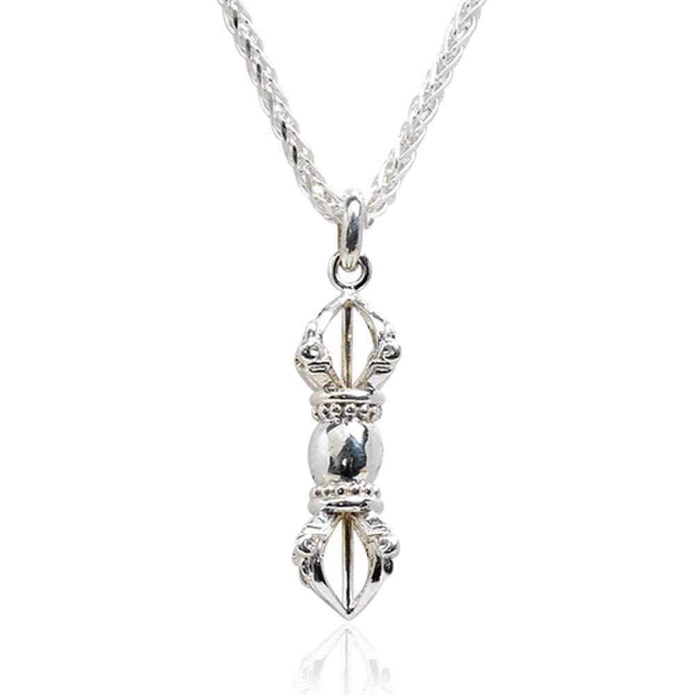 [Onjuel] Buddhist Vajra Silver Necklace