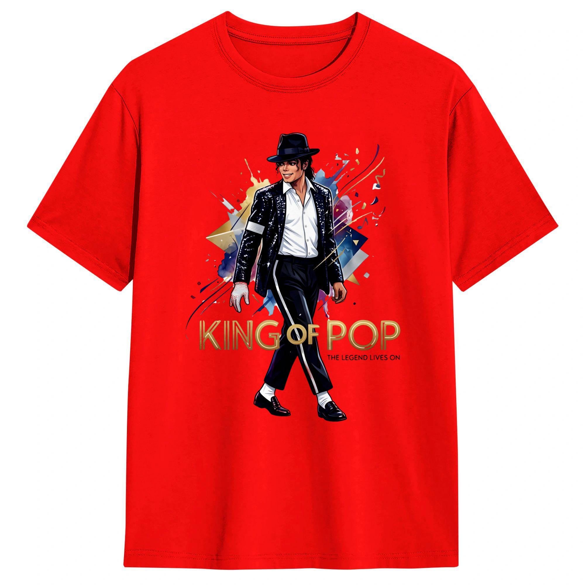

Футболка Michael J Jackson Король Поп-музыки Летняя Y2K Забавные Футболки Хлопковая Хипстерская Футболка Для Унисекс Повседневный Топ Футболки S