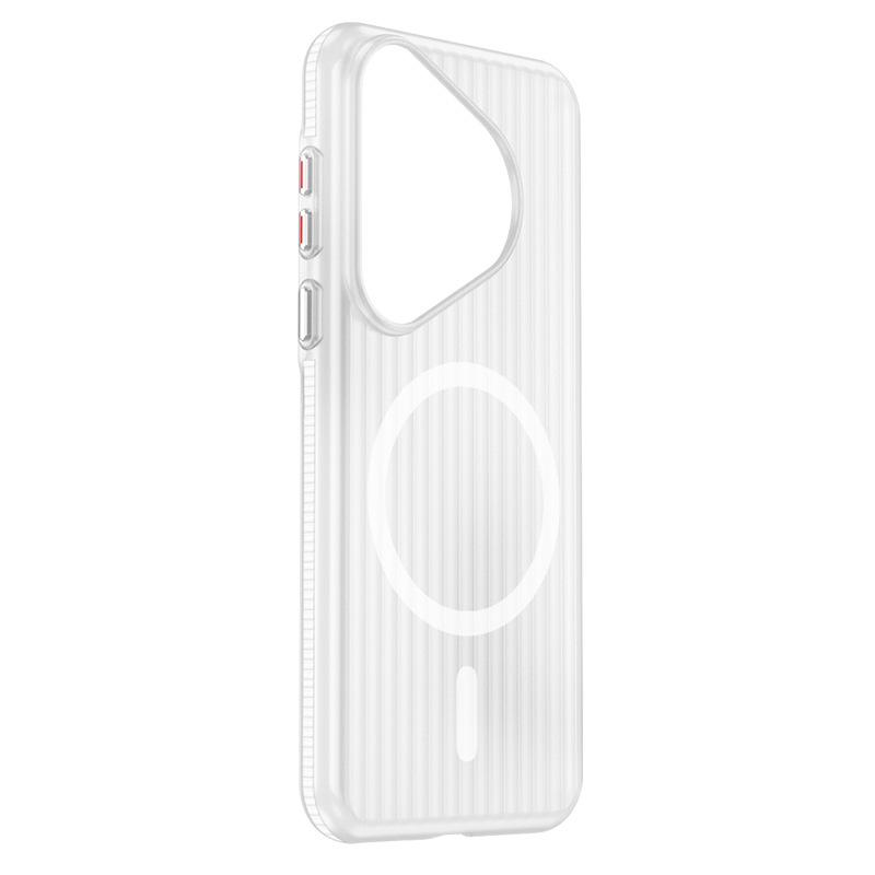 Applicable To Huawei Pura90Pro Mobile Phone Case Corrugated Grating Magnetic Anti-skid nova14Pro Anti-drop Protective Case