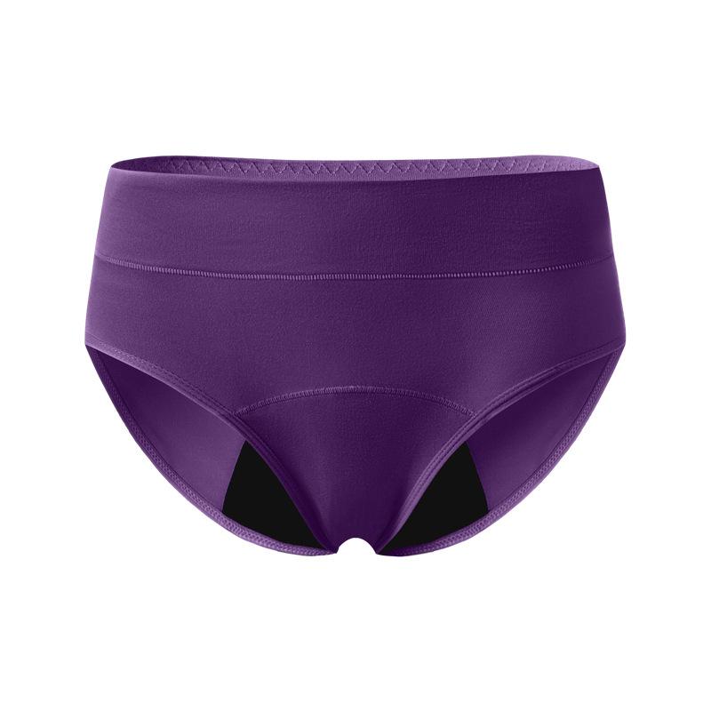 Mid-Waist Plus Size Breathable Period Panties with Absorbent Crotch