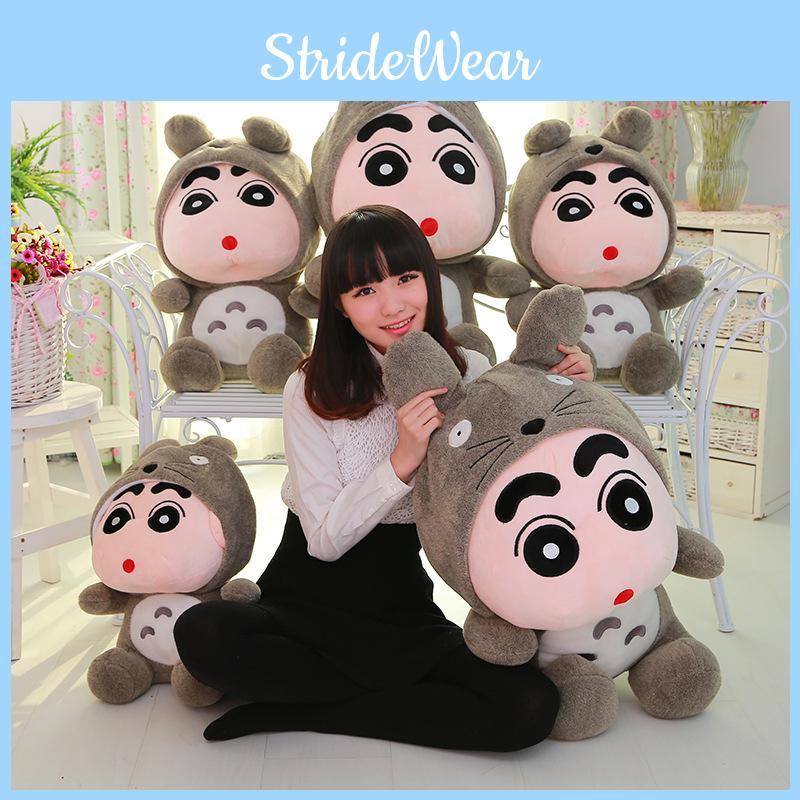 Shin Chan Creyon My Neighbor Totoro Stuffed Animal Cartoon Children Doll Gift