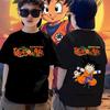 Dragon Ball Goku Print TShirt for Kids Men Women Anime Cartoon Casual Short Sleeve Tee Summer Cotton Tops Streetwear Gift