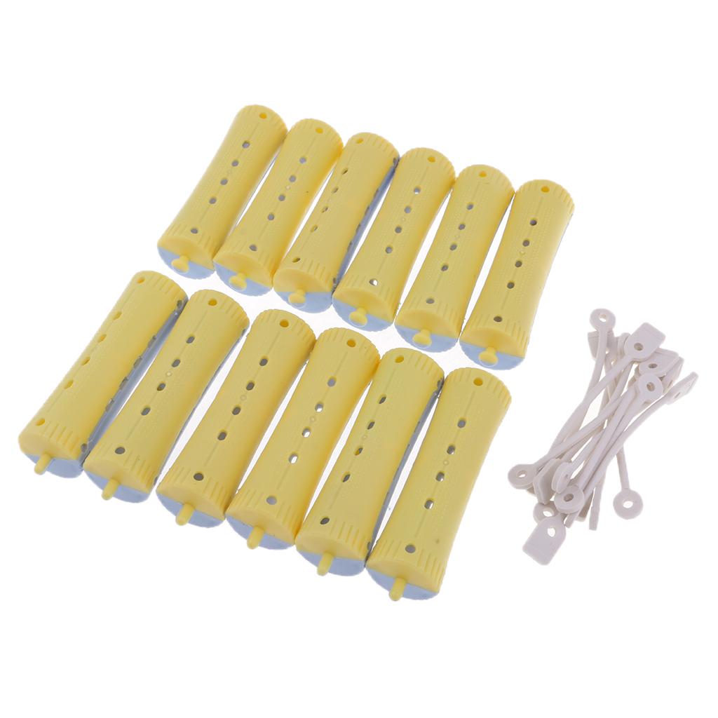 12pcs Hair Curler Clamps Hairdreser Perm Rods Styling DIY 9 X 0.8 Cm