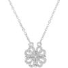 Necklace - Four-leaf Clover - Foldable - Metal - Woman