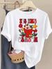 (Asian Size) watercolor tree style Tee Top Christmas Festival New Year Clothing T Shirt Women Fashion Print Female Woman Short Sleeve Graphic T-shirts