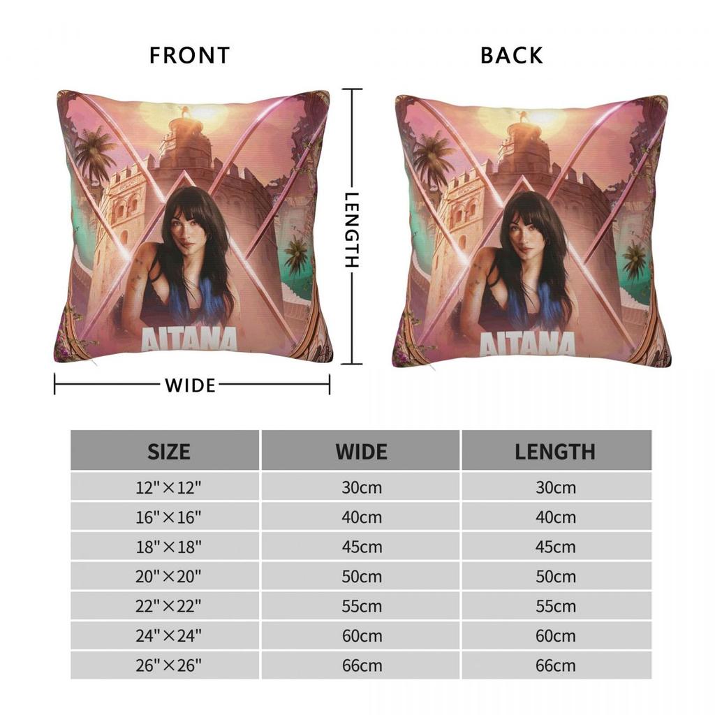 Aitana Ocana Singer Square Pillowcase Pillow Cover Cushion Throw Pillow for Home Bedroom Car