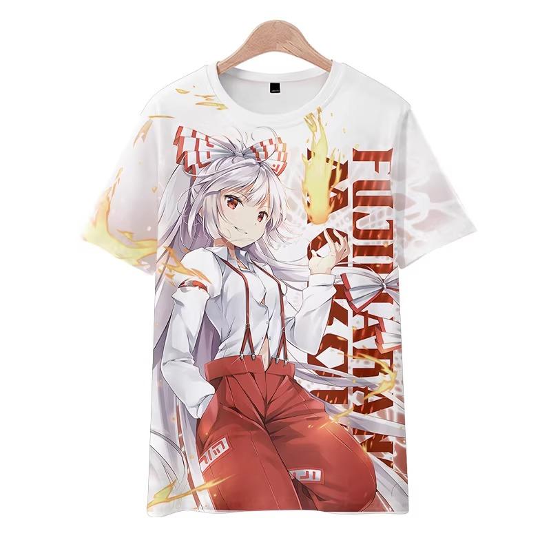 Touhou Game Saki Kurokoma Satori Komeiji Sanae Kochiya Character Anime T-Shirt Unisex Men Women S