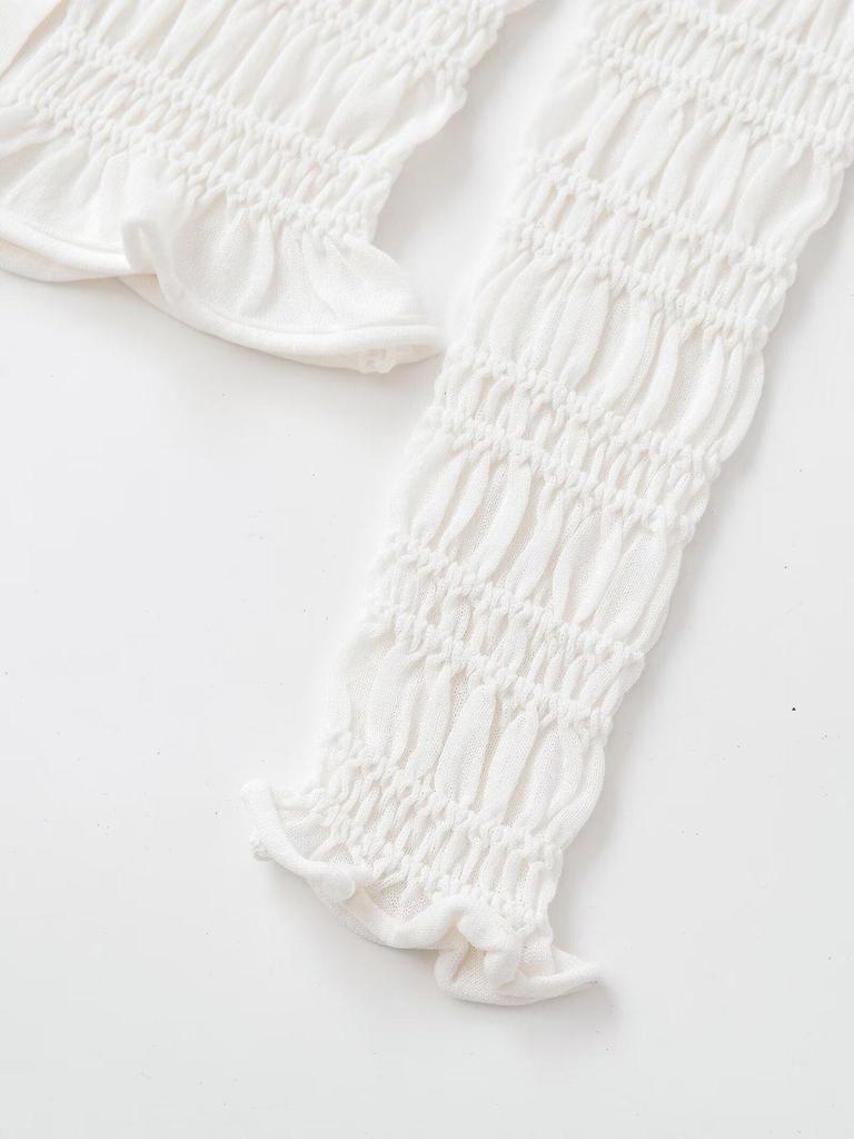 Spring 2026 European Style Women's Long Sleeve Honeycomb Knitwear