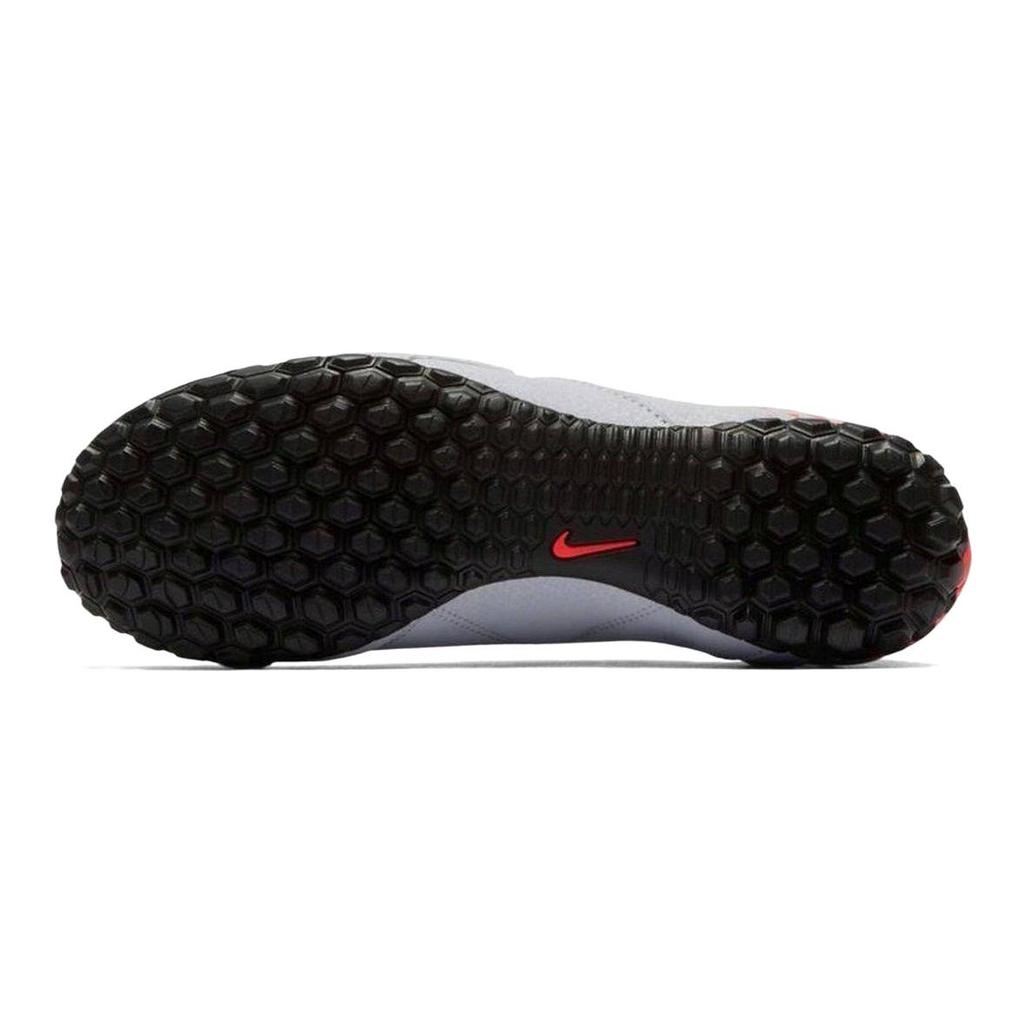 Nike Bomba Slip Resistant Cushioning Abrasion Resistant Low Top Kids' Soccer Shoes Gray Red Kids' 826488-006