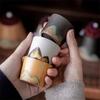 50ml/55ml Hand Drawn Mountain Shape Teacup Retro Ceramic Tea Cup Kung Fu Tea Set Coffee Cup Small Water Cup Porcelain Teaware