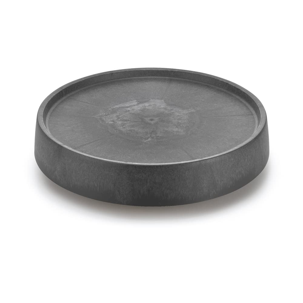 Richell Lapis Caster Plate, Medium, Dark Gray