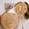 1/2/3Pcs Jute Tassel with 3 Wood Beads Natural Jute Rope Tassels Beaded Tassels for DIY Crafts Tassels Home Wedding Party Decor