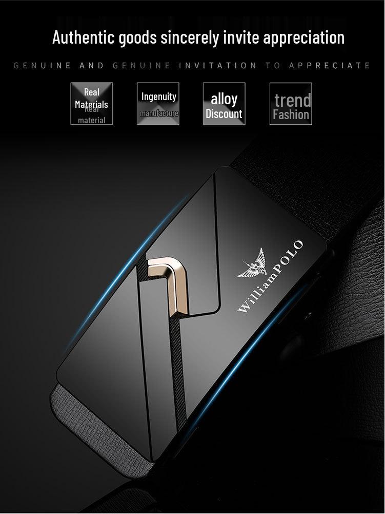 Kejsare Paul Herrars Mångsidiga Bälte i Nötskinn med Automatiskt Spänne