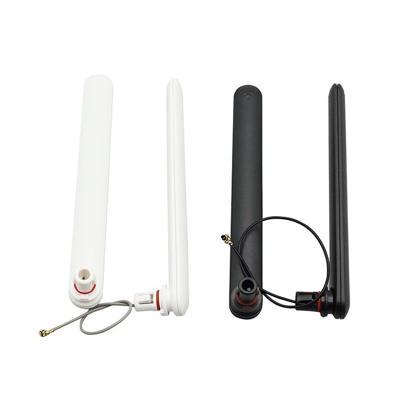 2.4G 3DB Omnidirectional WiFi Antenna, Snap-On/Glue Stick, Folding, IPEX/Welding Interface