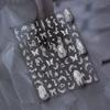 Naklejka 3D na paznokcie z białym kokardką i kwiatem, ultracienka, samoprzylepna, suwak, letnia naklejka do zdobienia paznokci, dekoracja, akcesorium do DIY manicure