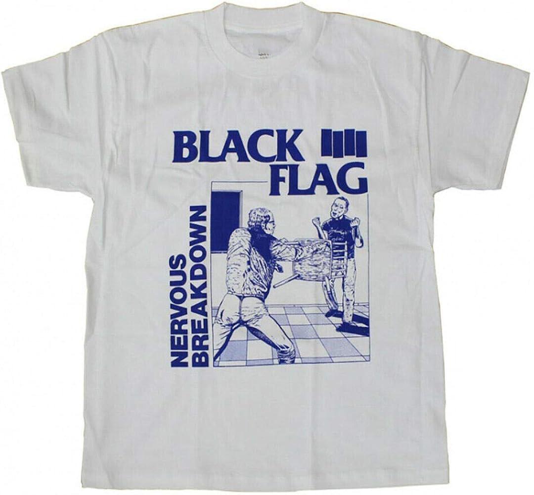 Black Flag T-Shirt Nervous Breakdown Punk Band Tee EN139 S разноцветный