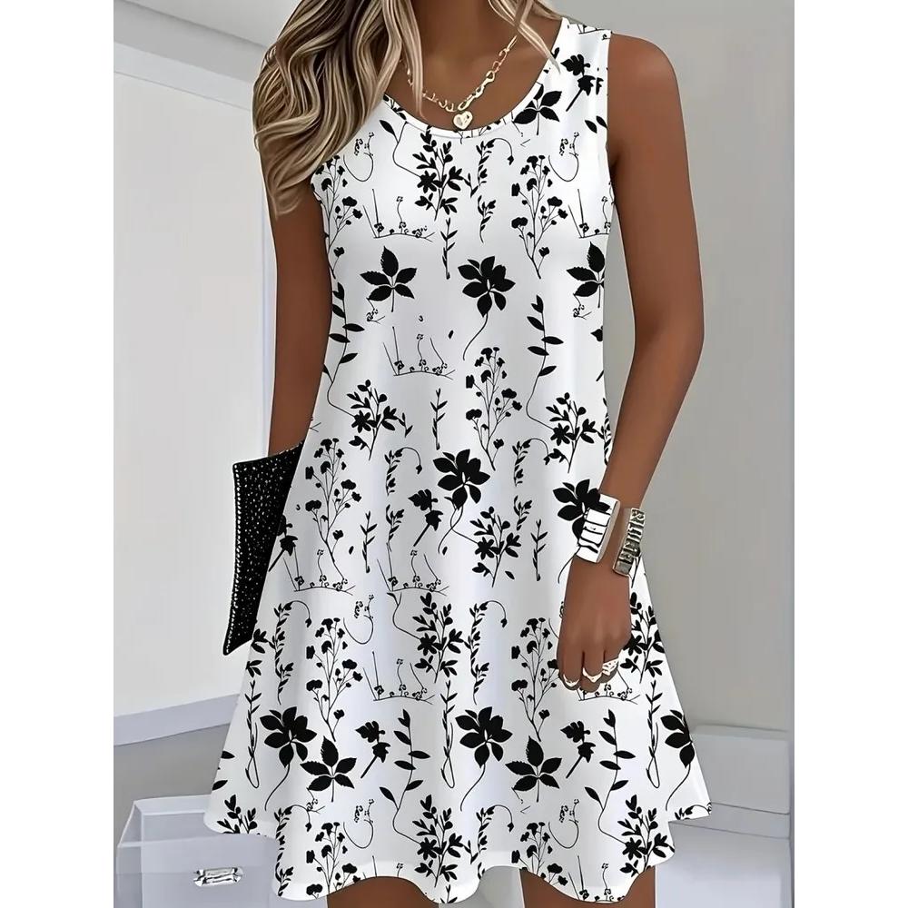 Comfortable Versatile Simple Short Sleeve Dress Casual Daily Comfort Casual Dresses S