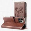Emboss 3D Animal Leather Phone Wallet Case Book Stand For iPhone 17 16 Pro Max Samsung Xiaomi Redmi Note 14 Honor Oppo Magnetic Card Holder Flip Cover