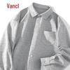 VANCL Men's 2025 Fall Flannel Long Sleeve Shirt