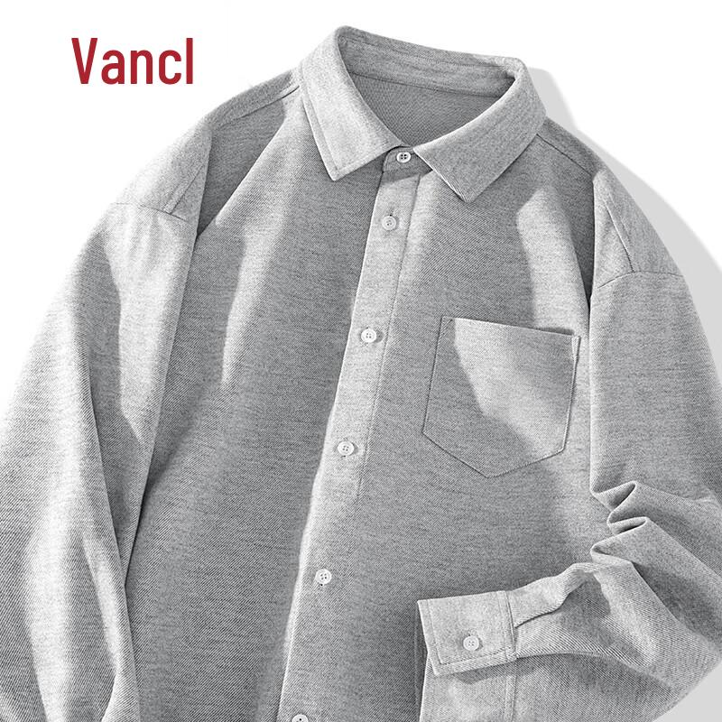 VANCL Men's 2025 Fall Flannel Long Sleeve Shirt