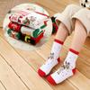 Santa Claus Children Christmas Socks Cotton Mid-Tube Socks Comfortable Cartoon Hosiery  Kid