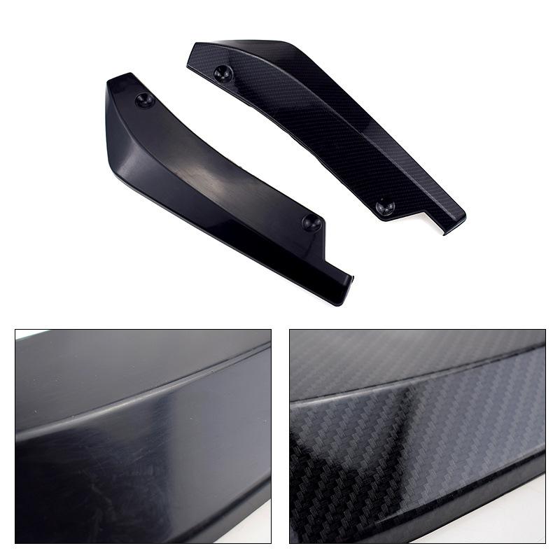 Bandă universală pentru bara de protecție față spate pentru mașină, separator, spoiler, protecție împotriva zgârieturilor, aripioare din fibră de carbon, fusta laterală