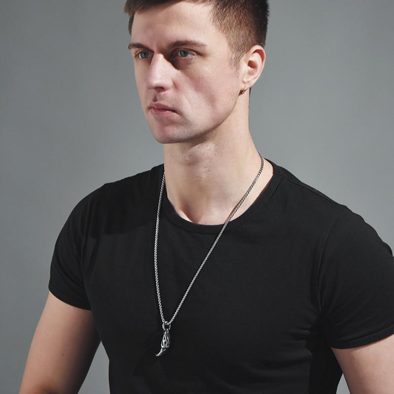 Tooth Eyecatching Wolf Necklace For Men And Women Stylish Titanium Steel Jewelry Piece