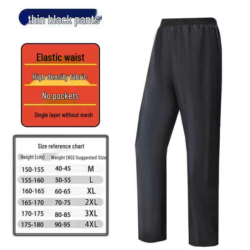 Durable Double-Layer Unisex Waterproof Cycling Rain Pants