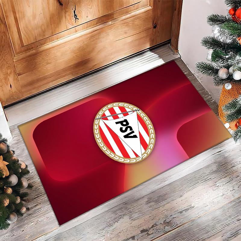 PSV Eindhoven FC Soccer Football Pattern Soft Area Rug Non Slip Indoor Floor Carpet Sports Decor Mat for Bedroom