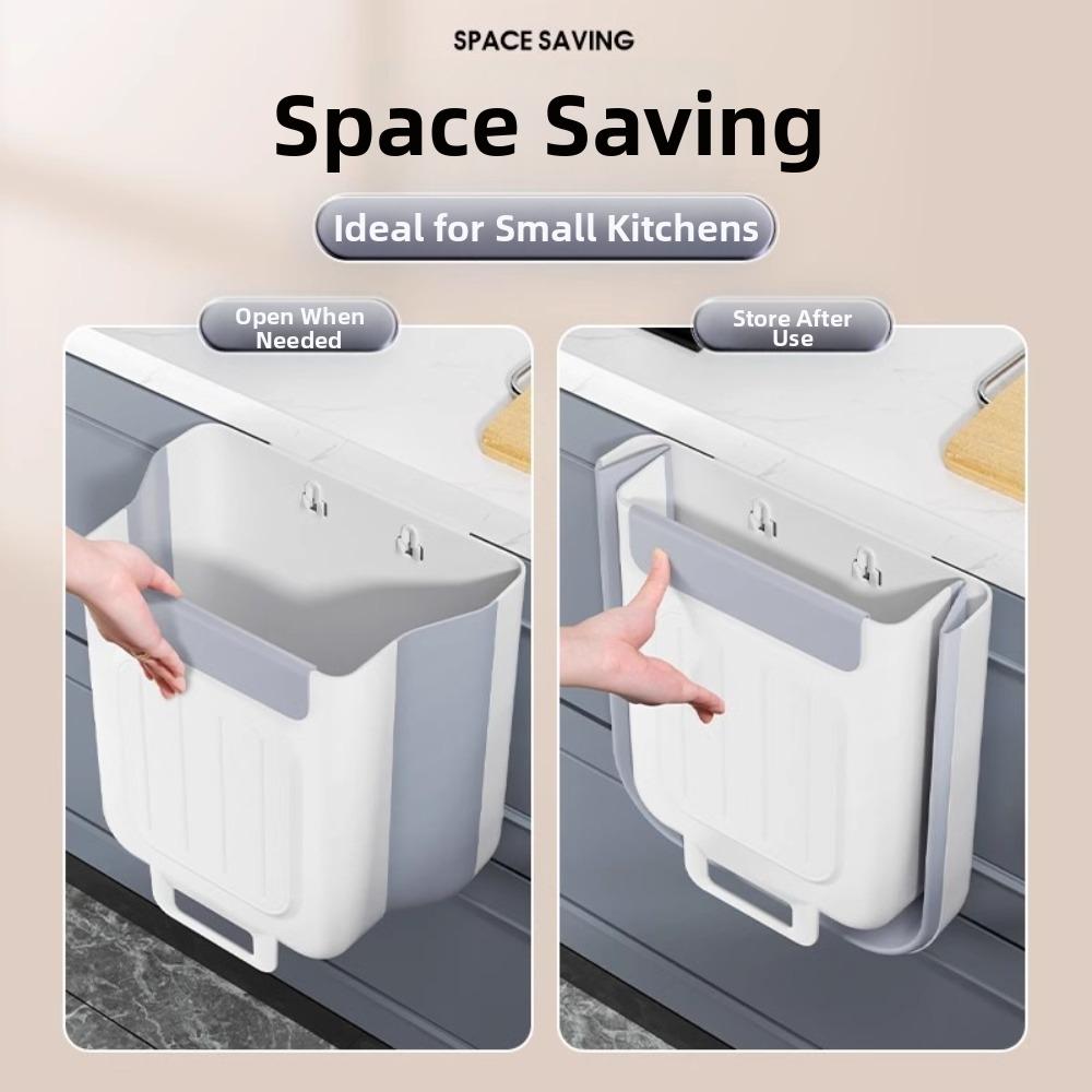 Wall Mounted Trash Bag Container 7L 11L Hanging Trash Can New Collapsible Trash Can Home Use