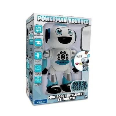 Lexbook - Powerman Advance Programmable Robot - Quiz, Music, Games, Stories - With Remote Control - White and Blue