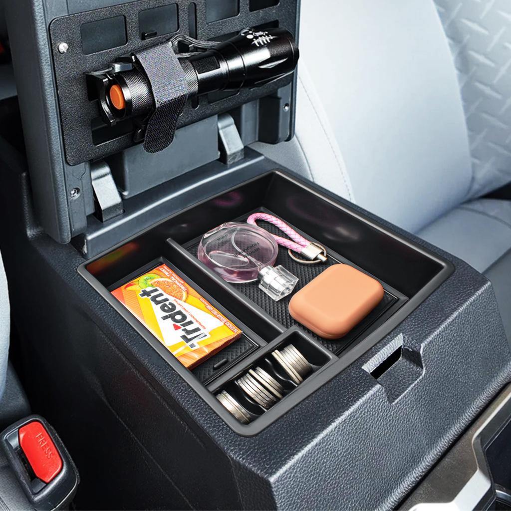 Center Console Tray Armrest Box for Toyota Tacoma 2025 Armrest Storage Car Box Center Console Organizer ABS Accessories Car Box