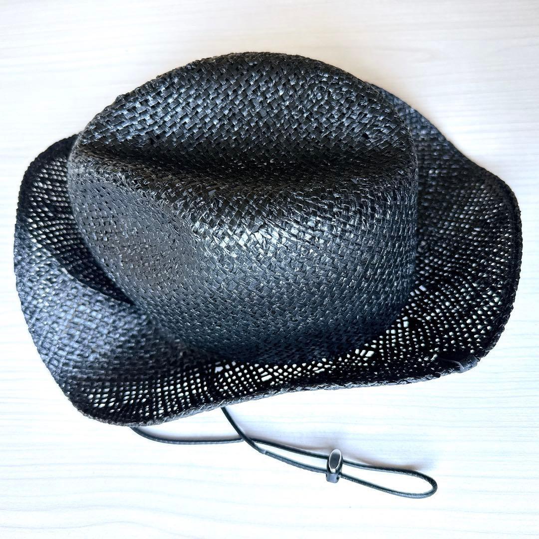 Used [New] CA4LA Kashira Straw Hat Safari Hat Black Straw