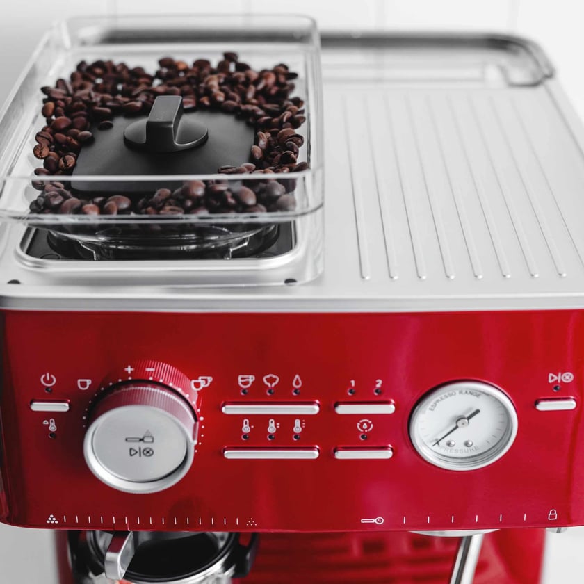 Kitchenaid Semi-Automatic Coffee Maker Kitchenaid Color: Caramel Red