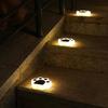 Solar Bear Paw LED Garden Ground Light: Decorative In-ground Outdoor Landscape Light