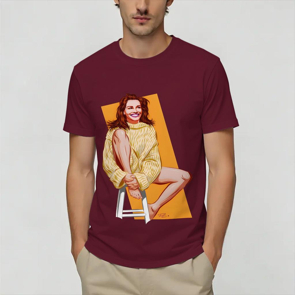 Julia Roberts 100 Cotton TShirt For Unisexs Summer Aesthetic T Shirts ONeck Novelty Tees Oversize Wholesale Tops