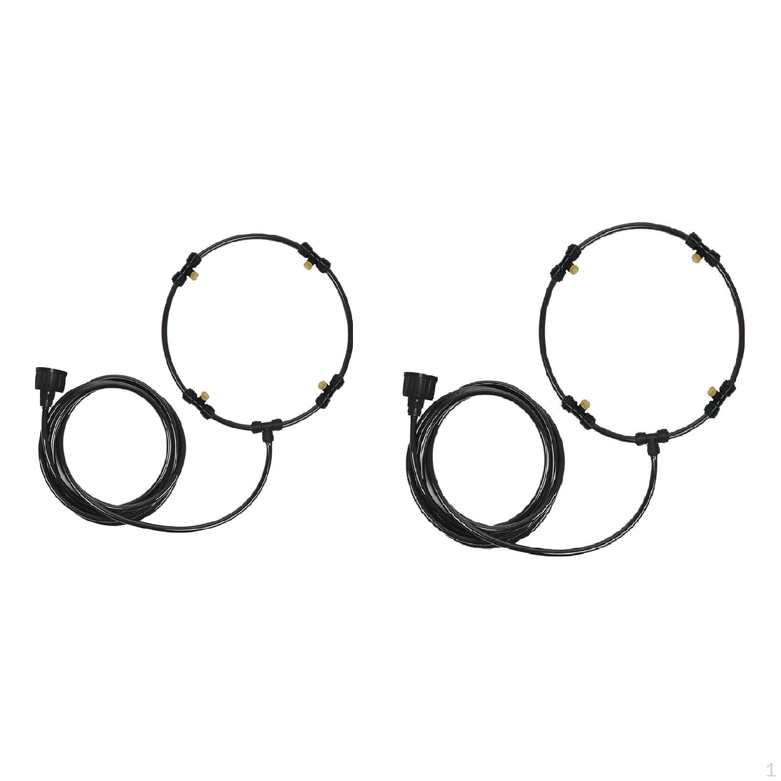 

2x Misting Fan Patio Removable Nozzle Cooling Mister