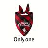 Christmas Dog Bandana - Triangle Scarf with Santa Claus and Letter Graphic for Pet Holiday Parties