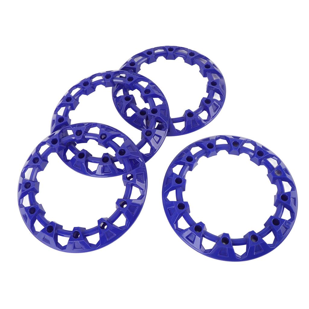 4 Stück 8 Zoll ATV Radzierblende Nabenschutz Dekor Kratzfeste Kunststoff Radkappe Zierabdeckung Universal für Go Kart Blau