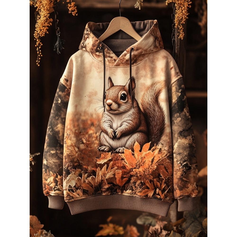 Animal Sweatshirt Funny Chicken Squirrel Horse Rabbit 3d Print Hoodie Men Women Fashion Oversize Hoodies Women Sweat Street Coat
