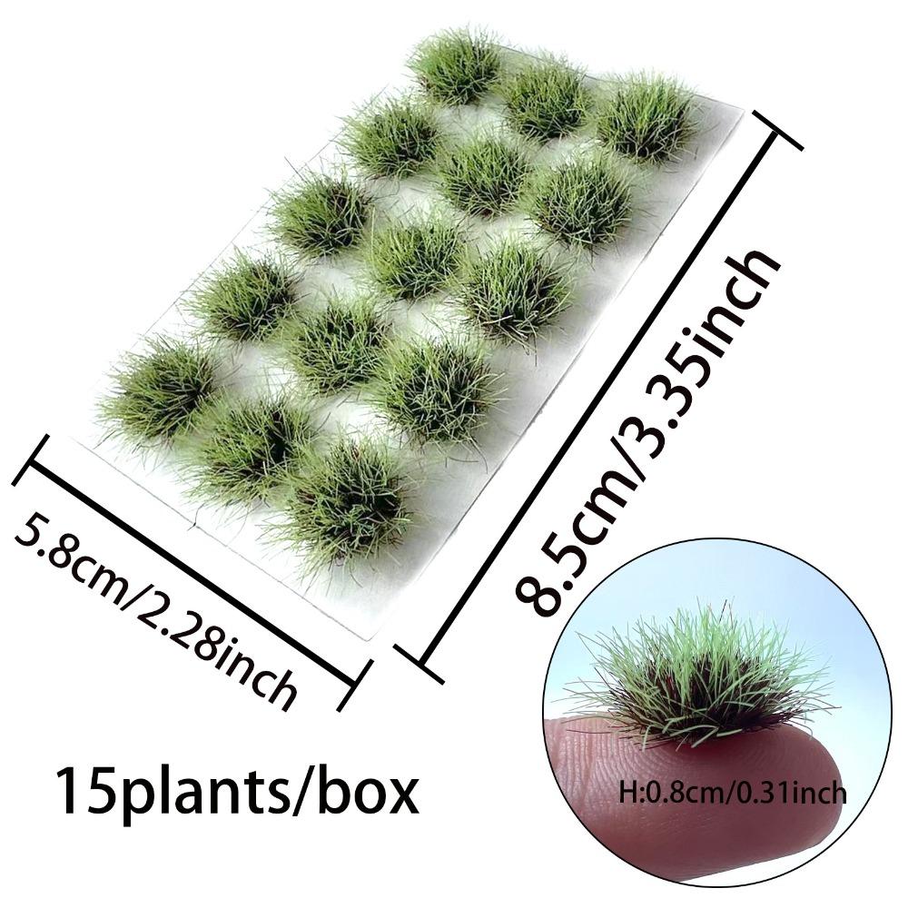 Simulation Miniature Grass Cluster Model Miniature DIY Sand Table Grass Cluster  Home Garden