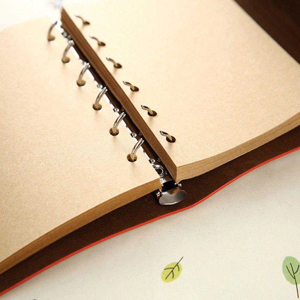 Blank Paper Traveler Notebook Classic Retro Style Sketchbook Leather Diary Book Notepad Notebook