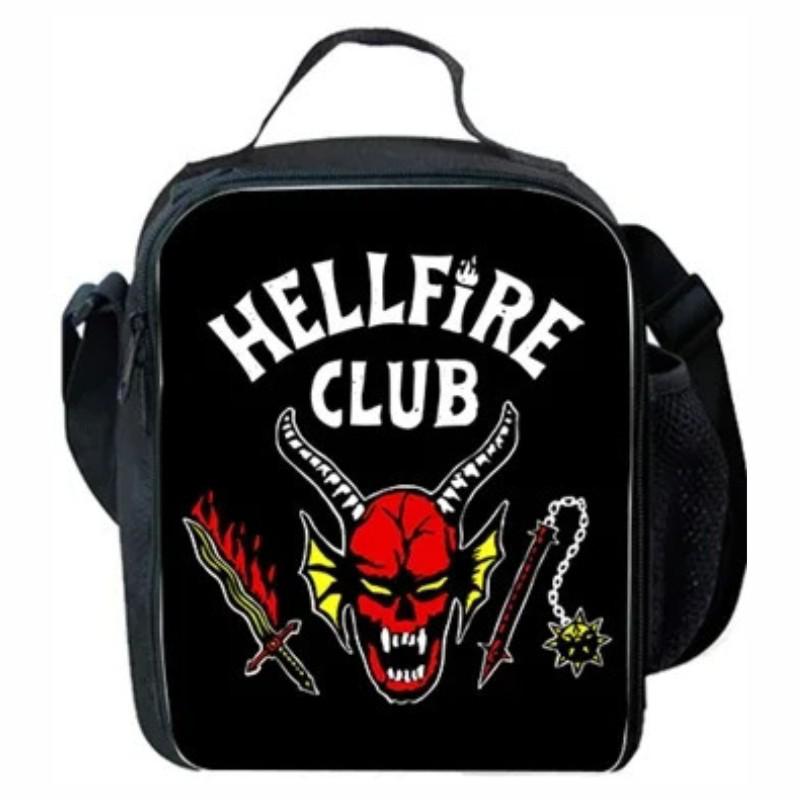 Stranger Things 5 Lunch Bag: Cartoon Picnic Bag for Primary Students with Ice Pack
