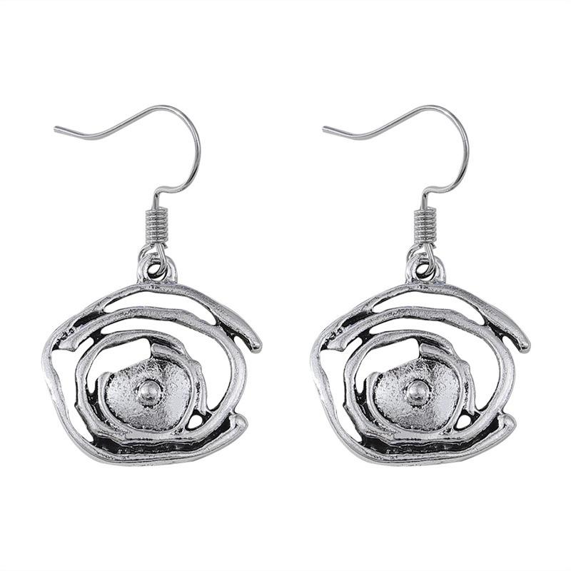

Персонализированные полые спиральные серьги-подвески в стиле ретро, ​​креативные серьги неправильной формы в этническом стиле