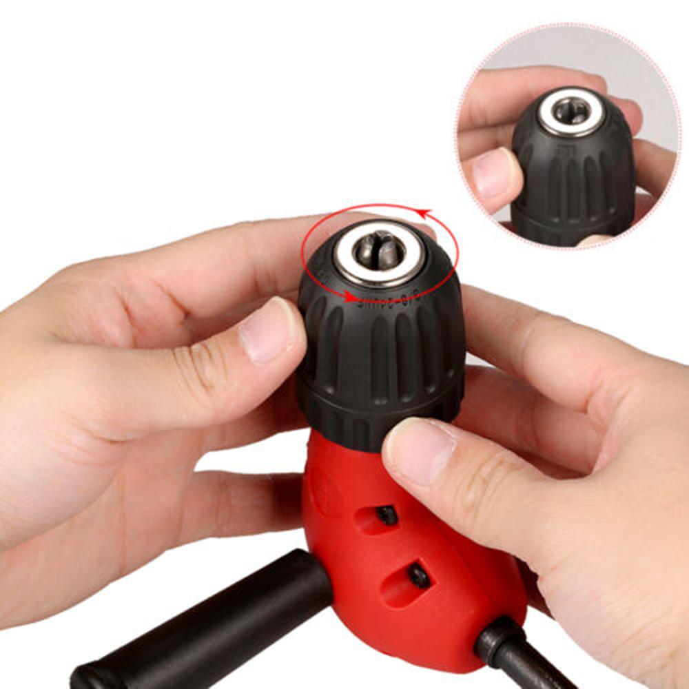 

90 Degree Drill Attachment Keyless Chuck Adapter 12.5*9*11.5cm 90 Degree Drill Attachment DIY Tool Max Speed 500 RPM China Mainland