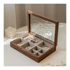 Jewelry Box, Wooden Accessory Case, Jewelry Box, Divider Storage, Rings, Necklaces, Rings, Earrings, Small Items Storage, Large Capacity, Women's
