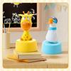 Colorful Giraffe Kitchen Timer,Rotating Desk Clock with Playful Cartoon Design, Ideal Birthday Gift, Plastic Material, No Electricity Needed