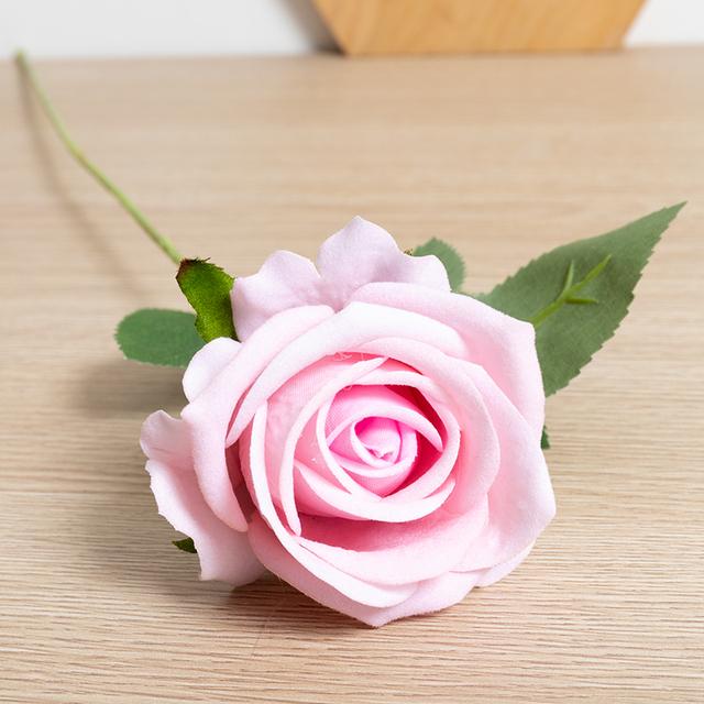 1pc /5pc Beautiful Silk Artificial Rose Flowers Wedding Home Table Decor Long Bouquet Arrange Fake Plant Valentine 'S Day Presents 